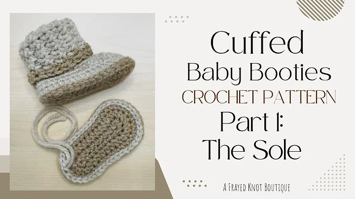 Crochet Pattern for Cute Cuffed Baby Booties