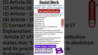 UGC NET Social Work I Net Qualified Faculty I Online Class Available #socialwork #jrf #shorts #ugc