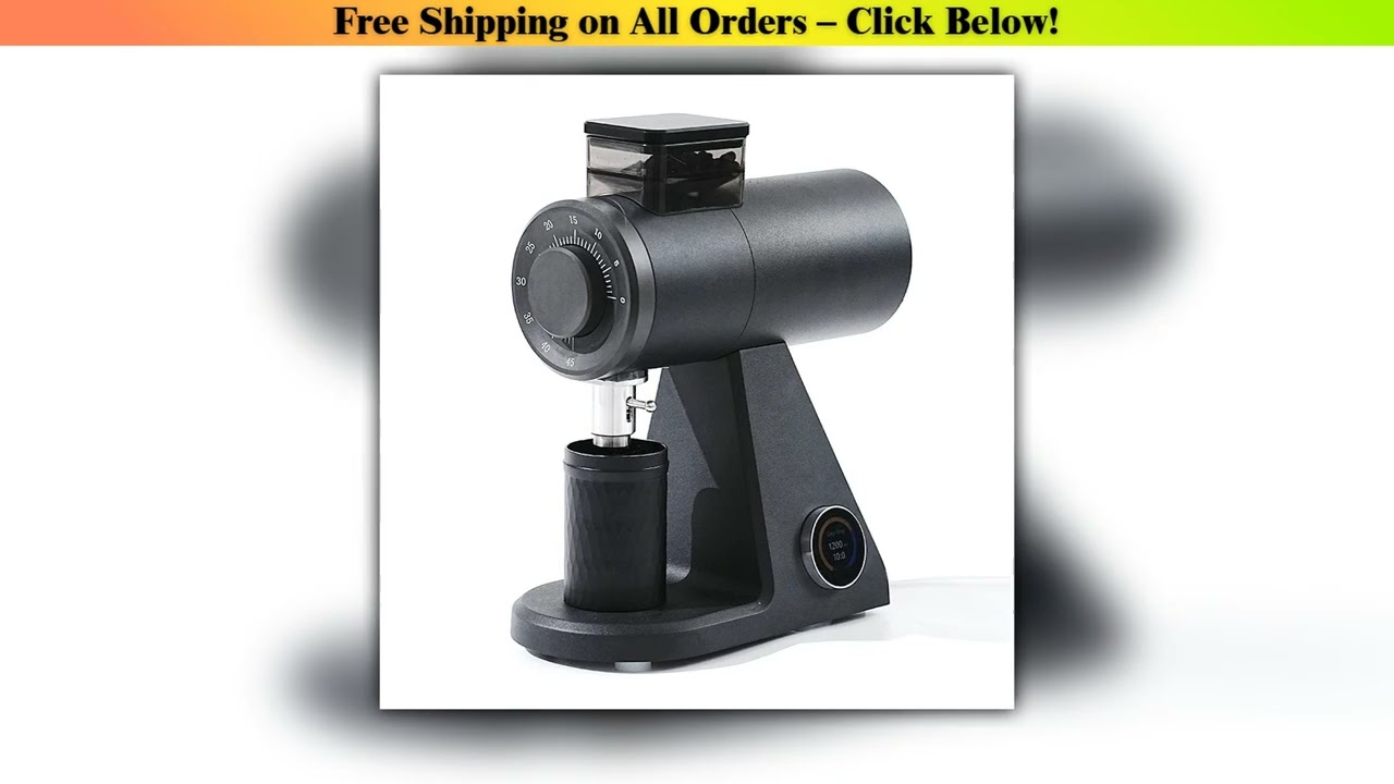 STARSEEKER AK74 Electric Coffee Grinder 74MM Flat Titanium Burr Espresso Brew Coffee Bean Grinder