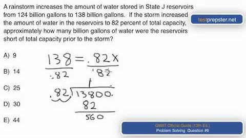 GMAT OG Problem Solving  Question #6 explained