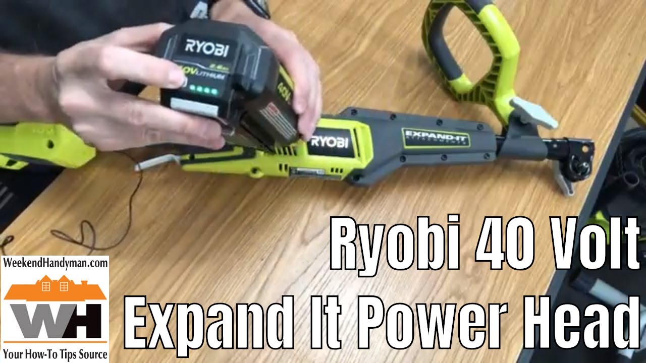 Ryobi Expand It 40 Volt Lithium Ion Cordless Power Head Attachment