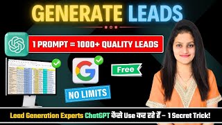 How to Get Unlimited Leads with ChatGPT | How to Generate Leads for Freelancing