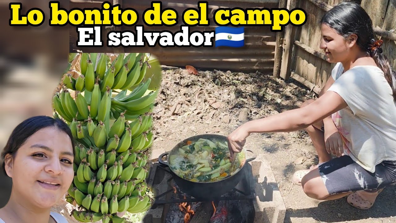 🤤HACI ES LA VIDA DE EL CAMPO ASIENDO SOPA DE POLLO INDIO EN EL SALVADOR 🇸🇻⛰️
