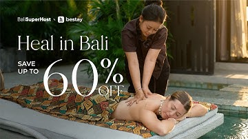 Heal in Bali exclusive promo. Save up to 60% on your Bali stay 🌴⁣ #bali #villa