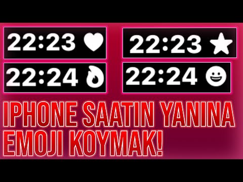 ♡IOS 15 SAATİN YANINA EMOJİ KOYMAK! (KALP)♡