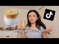 trying things i found on tik tok! (whipped coffee, hair mask)