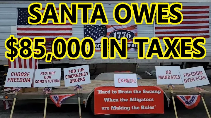 Santa Owes The IRS $85,000 And Used The 1776 Restoration Movement Stage To Complain About Taxes