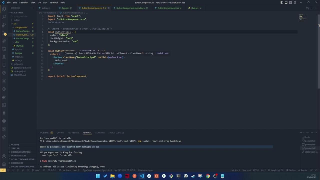 CSS Modules - React - YouTube image.