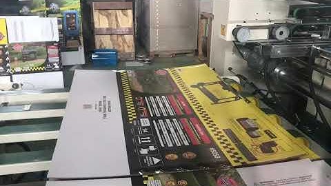 Big double sheet double servo box stitching machine. DDS3000. Every single sheet max 3m.