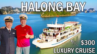 $300 Halong Bay Sapphire Luxury Cruise - Is it Worth It? Full Ship Tour!