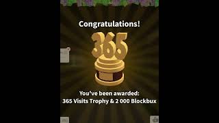 Getting my 365 visits trophy