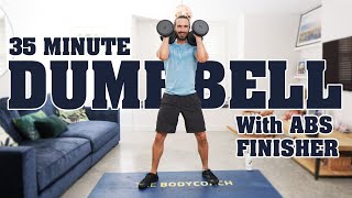 35 Minute Home Dumbbell Workout | The Body Coach TV