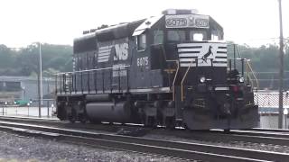 Norfolk Southern Single Engine Power Move Eastbound In(HD) Austell,Ga.9-30-2013 Part#1