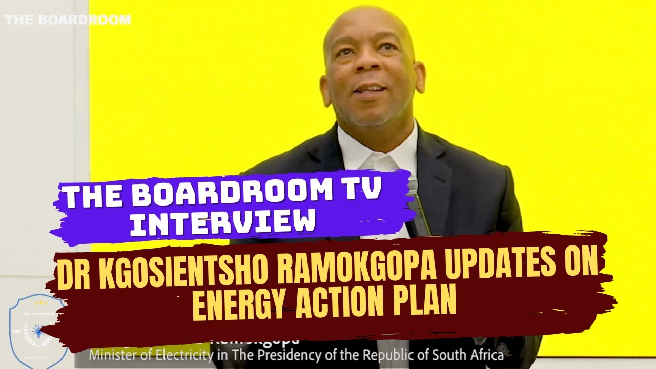 Dr Kgosientsho Ramokgopa - Minister of Electricity updates on Energy ...