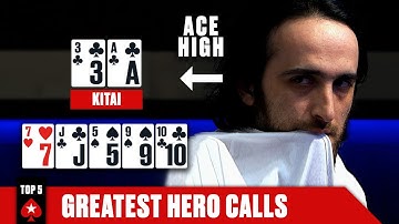 TOP 5 HERO CALLS OF ALL TIME! ♠️ Poker Top 5 ♠️ PokerStars