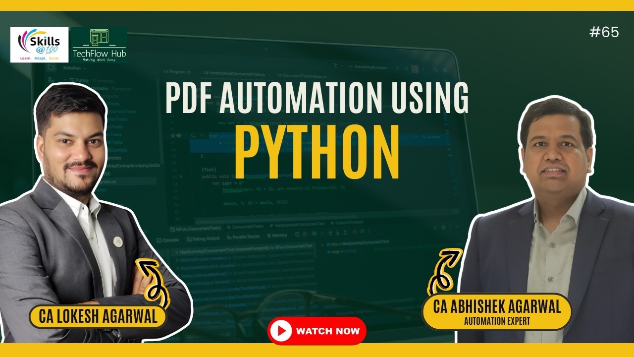 Pdf Automation using Python || Learn Python || Vibe Coding || Skills ...
