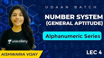Alphanumeric Series | L 4 | General Aptitude | Udaan Batch | GATE 2022 CSE | Aishwaria Ma