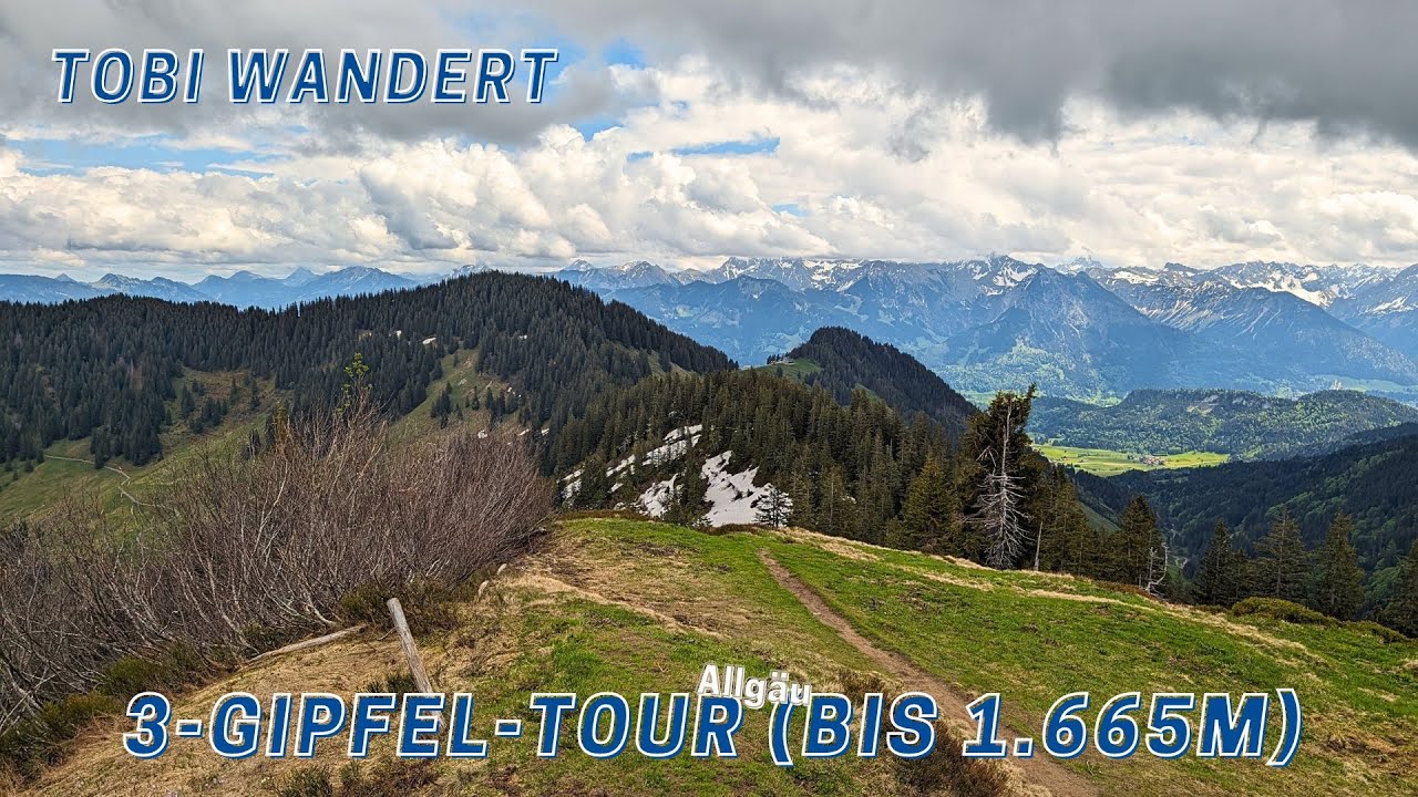 3-Gipfel-Tour im Allgäu - Gr. Ochsenkopf (1.662m), Weiherkopf (1.665m), Bolsterlanger Horn (1.585m)