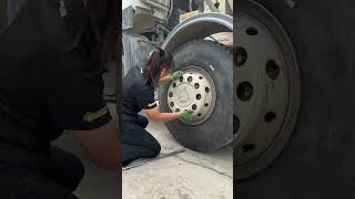 Truck Puncture Tire Replacement Outdoor Rescue!