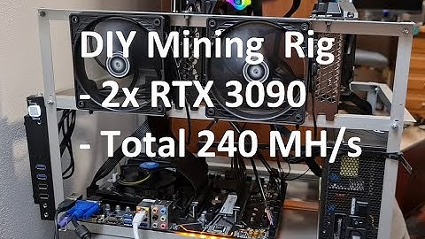 DIY mining rig with 2x RTX3090 - 240 MH/s total