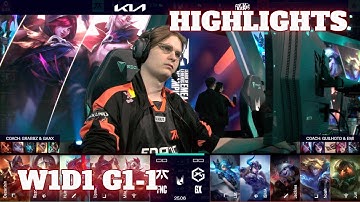 FNC vs GX - Game 1 Highlights | Week 1 Day 1 LEC Spring 2025 | GIANTX vs Fnatic G1 W1D1