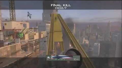First MW3 Crane Shot Killcam (in Public Match)