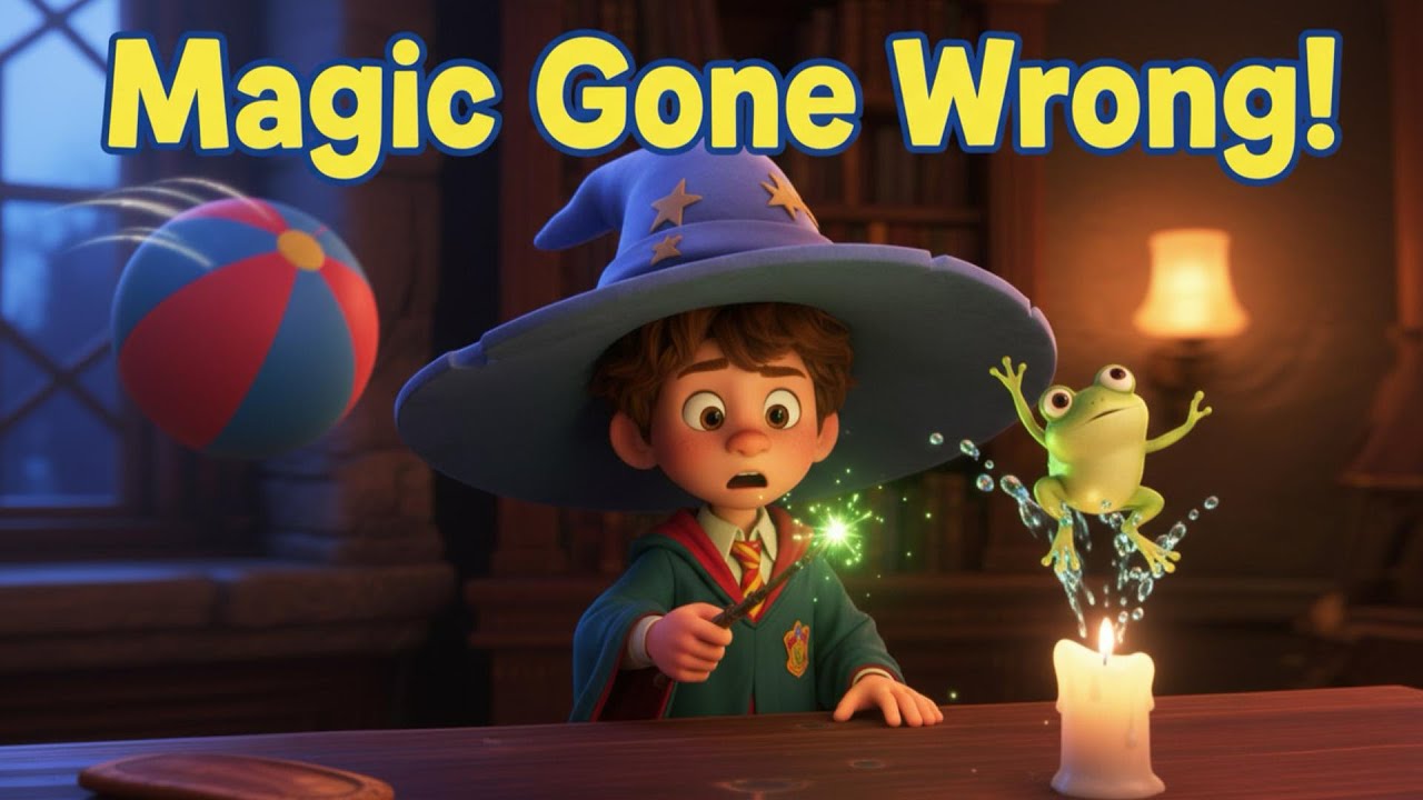 Short Cartoon Story for Kids | The Forgetful Wizard Adventure - YouTube