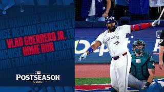 FRANCHISE RECORD! Vlad Guerrero Jr. hits his SIXTH home run of the Postseason for the Blue Jays! 😱