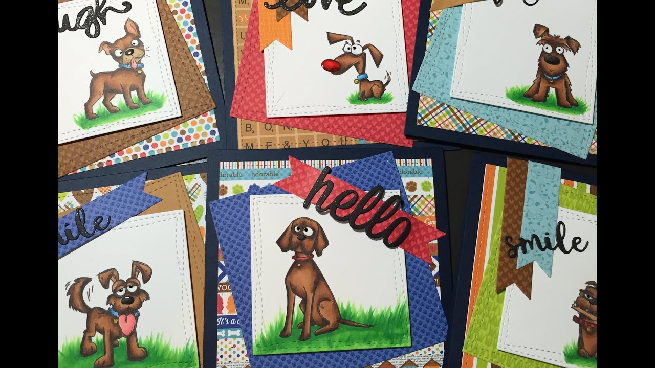 Crazy Dog Cards for Not2Shabby - YouTube