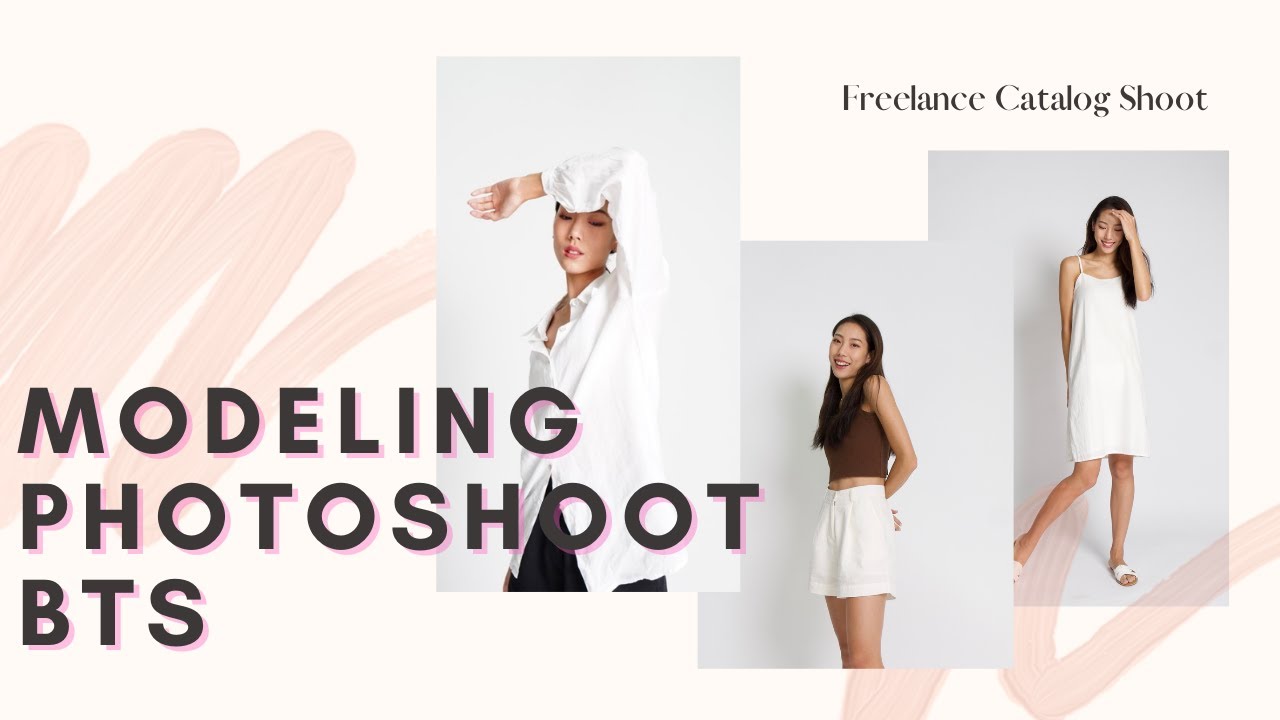 vlog] bts of a clothing line catalog photoshoot, freelance modeling