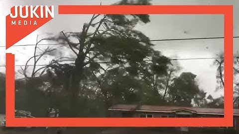 Tornado Rips Roof off Building