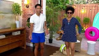 Lands' End Lace Up Tunic Shirtdress Cover-Up on QVC