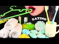 ASMR Edible Towel Hanger Toothbrush Soap Meringue 먹는 수건 옷걸이 칫솔 비누 머랭 먹방 EATING SOUNDS 디저트 メレンゲクッキー