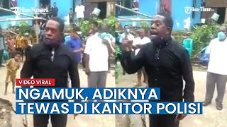 Viral Video Penyanyi Edo Kondologit Ngamuk karena Adiknya Tewas di Kantor Polisi