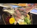 Live fish sashimi  ikizukuri   weird japanese food  eating live sashimi