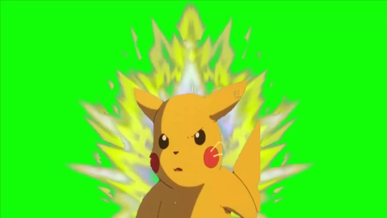 Pikachu Super Saiyan Effect Green Screen - YouTube.