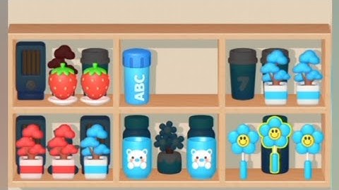 Sort Mania - Level 7-10 gameplay logic puzzle brain color object sort match decor design ASMR game