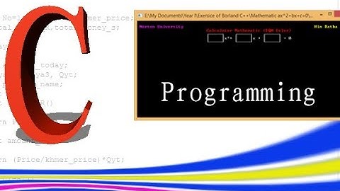 Programming C 1.4 Design text (Speak khmer) use Borland C++
