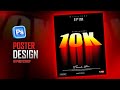 10k Subscriber Milestone Poster Design Idea in Photoshop | Photoshop Poster | Poster design 2025