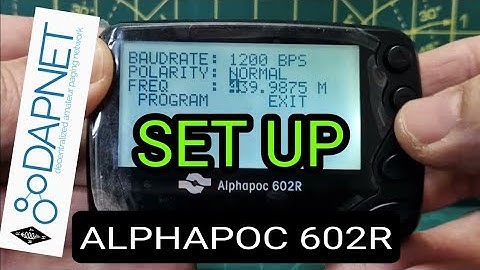 ALPHApoc-Set Up, Dapnet Pager & DV Mega Genesis - Pistar