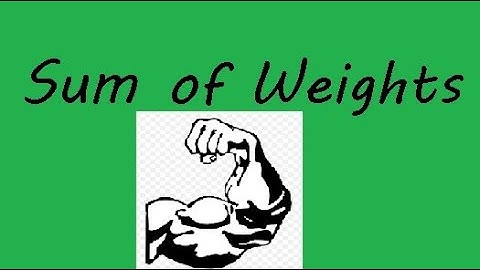Decimal to Binary conversion: sum of weights method
