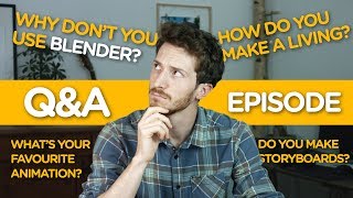 40k Subscriber Q&A - Favourite animation - Why I dont use Blender - How I make a living  - And more