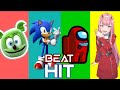 BEAT HIT MOBILE GAME | Gummy Bear vs Sonic the hedgehog vs Among Us vs 2 Phùt Hon | Panthera Plays