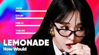 How Would Gyuri, Yubin, Moonbyul, Seulgi, Julie, Yunjin, Minju, Hanni sing 'LEMONADE' (by aespa)