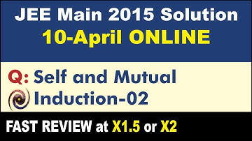 JEE Main 2015 Physics Solutions | Self and Mutual Induction-02