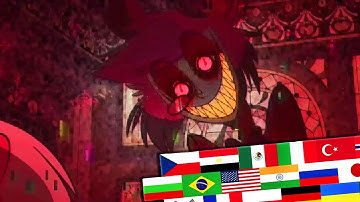 Alastor Scares Charlie in All Languages - Hazbin Hotel Season 1