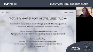 FlowCode Webinars - The deep sleep / Flow state training