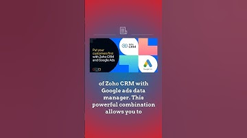 Put your customers first with Zoho CRM and Google Ads