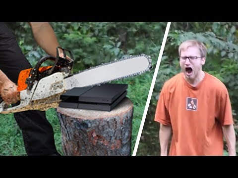 Dads Destroying Sons' Playstations!