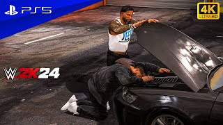 Jey Uso Destroys Jimmy Uso at Backstage - WWE 2K24 Gameplay | PS5™ [4K60]